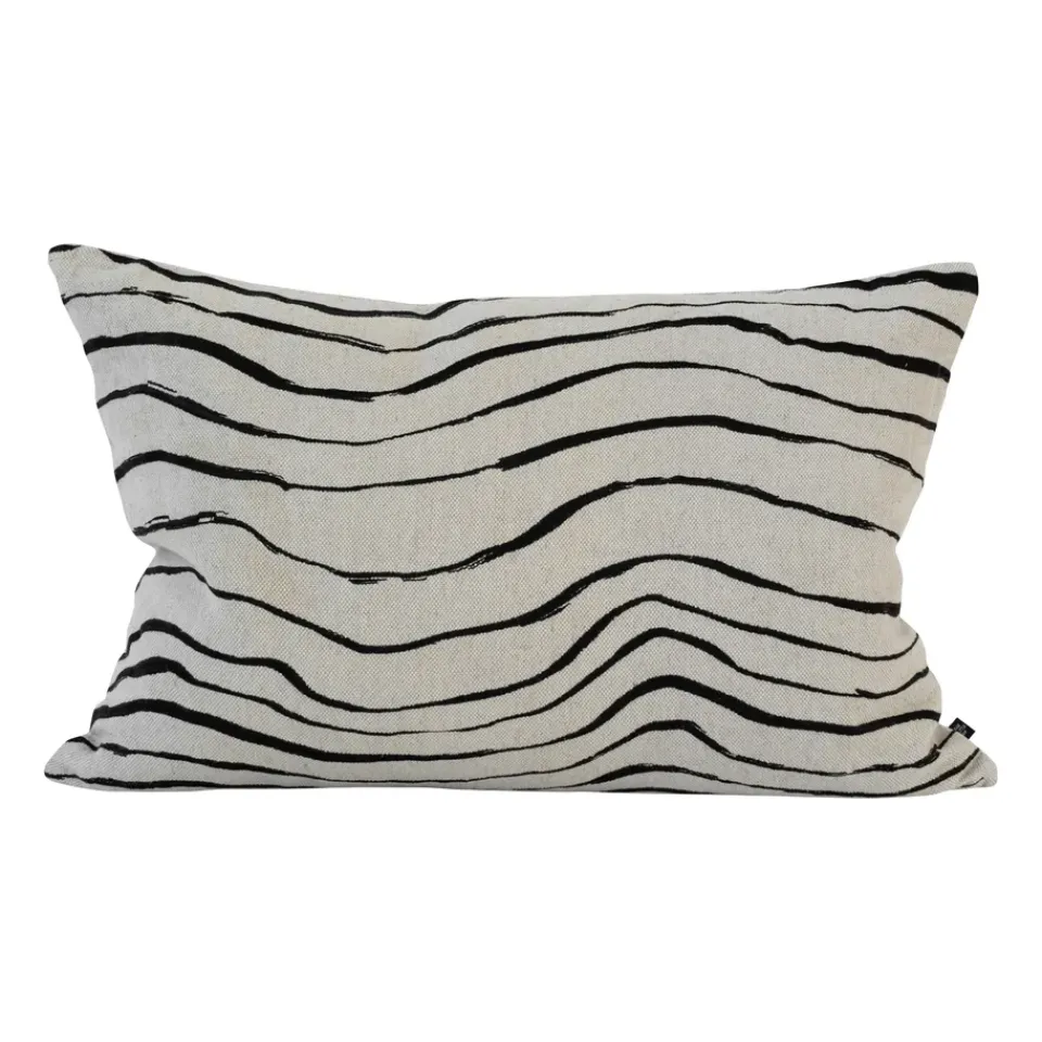 Outlet Fine Little Day Våg pillowcase 38x58 cm, Black BeigeBlack