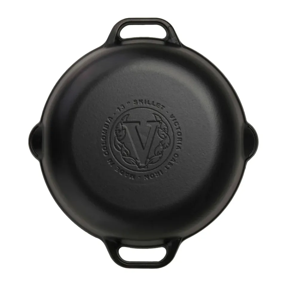 Discount Victoria cast iron skillet, Ø33 cm Black