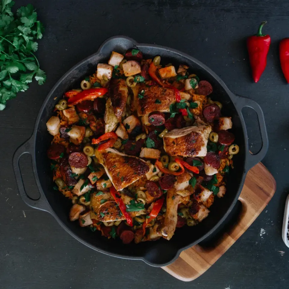 Discount Victoria cast iron skillet, Ø33 cm Black