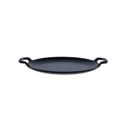 Cast Iron Pans|Frying Pans & Skillets^Victoria Comal frying pan two handles pre-seasoned, Ø25 cm → Ø25 cm Black