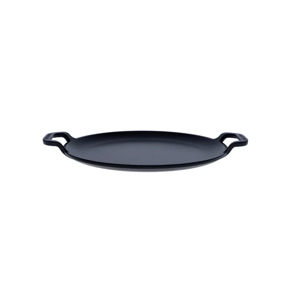 Cast Iron Pans|Frying Pans & Skillets^Victoria Comal frying pan two handles pre-seasoned, Ø25 cm → Ø25 cm Black