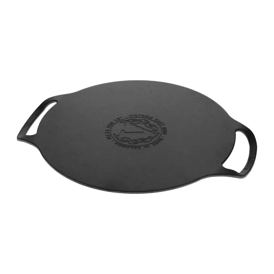 Baking & Pizza Stones^Victoria pizza stone Ø38 cm, Black