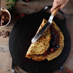 Baking & Pizza Stones^Victoria pizza stone Ø38 cm, Black