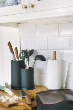 Knife Storage & Holders|Knife Blocks^Dorre Vida knife block and utensil holder 23 cm, Black