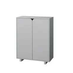 Best 1898 Vidja cabinet, lack. low. coated doors Grey
