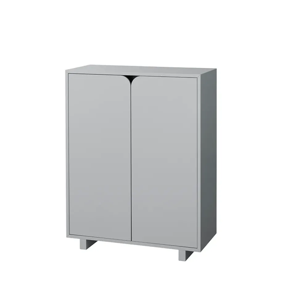 Best 1898 Vidja cabinet, lack. low. coated doors Grey