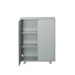 Best 1898 Vidja cabinet, lack. low. coated doors Grey