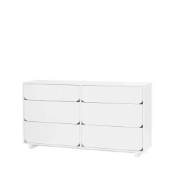 Dressers & Drawer Units|Dressers & Drawer Units^1898 Vidja Dubbel chest of draws, lacq. 6 box White
