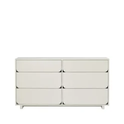 Hot 1898 Vidja Dubbel chest of draws, Sand. 6 box Beige