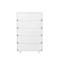 Dressers & Drawer Units|Dressers & Drawer Units^1898 Vidja high chest of draws, lacq. 5 box White