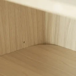 Display & Glass Cabinets|Display & Glass Cabinets^1898 Vidja hight display cabinet, White pigmented oak Beige
