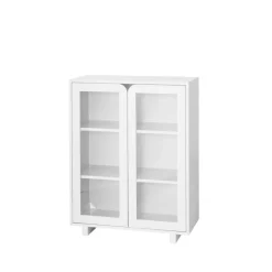 Clearance 1898 Vidja low display cabinet, White