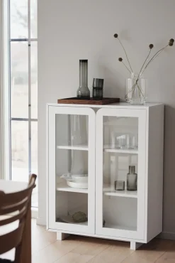 Clearance 1898 Vidja low display cabinet, White