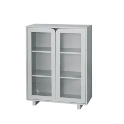 Display & Glass Cabinets|Display & Glass Cabinets^1898 Vidja low display cabinet, Grey