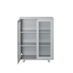 Display & Glass Cabinets|Display & Glass Cabinets^1898 Vidja low display cabinet, Grey