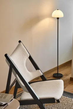 Reading Lamps|Floor Lamps^Herstal Vienda floor lamp, -opal glass Black