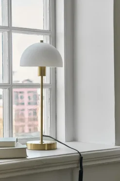 Discount Herstal Vienda table lamp, brass-white Gold-colouredWhite