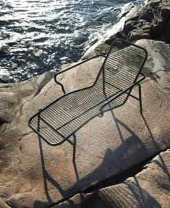 Hot Normann Copenhagen Vig Chaise Lounge sunbed, Green