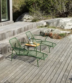 Hot Normann Copenhagen Vig Chaise Lounge sunbed, Green