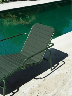 Hot Normann Copenhagen Vig Chaise Lounge sunbed, Green