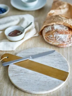 Chopping Boards^Bloomingville Villette marble cutting board 25x30.5 cm, Natural Brown