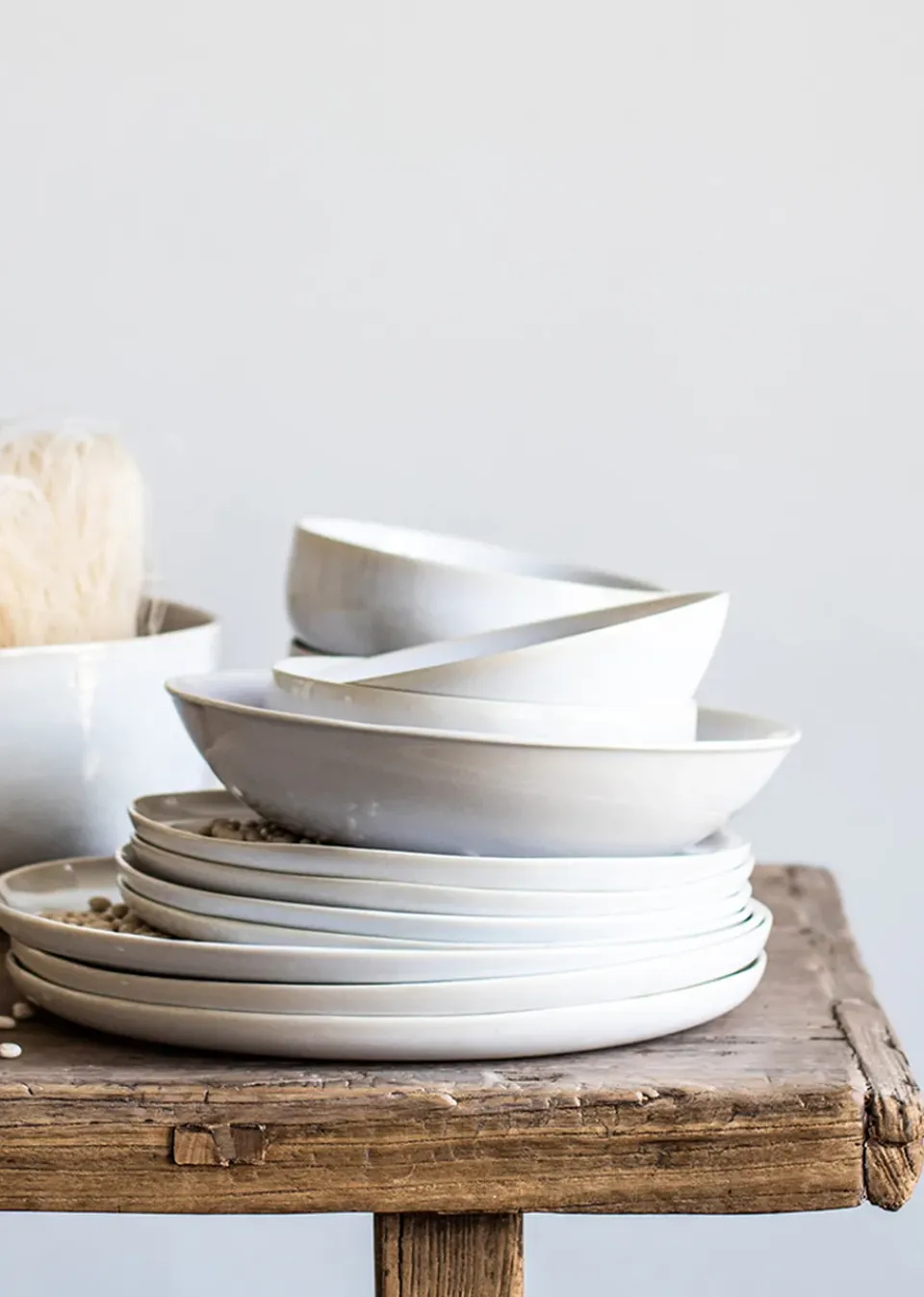 Online Tell Me More Vince deep plate Ø22.5 cm, White