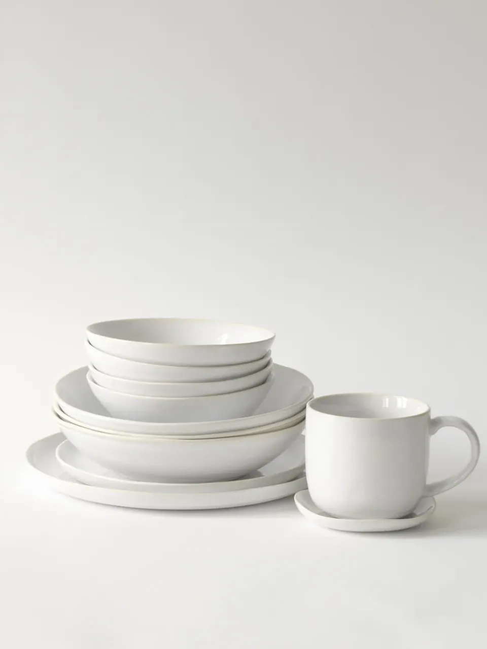 Online Tell Me More Vince deep plate Ø22.5 cm, White