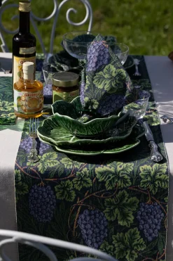 Table Runners^Ekelund Linneväveri Vine table runner 35x120 cm, Green