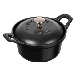 Cooking Pots & Casserole Dishes^STAUB Vintage La Coquette casserole dish round 0.5 L, Black