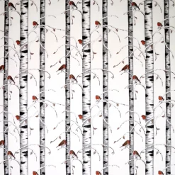 Fabric By The Metre^Arvidssons Textil Vinterdungen fabric, White