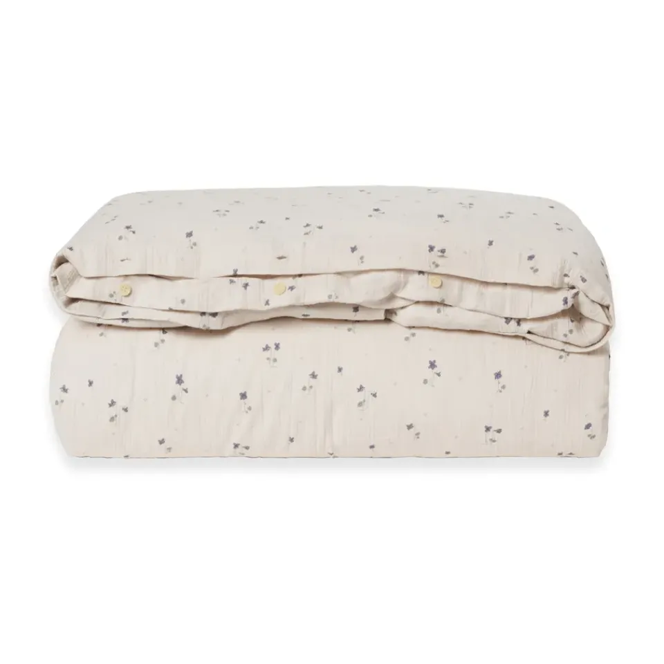 Best Garbo&Friends Viola Muslin double duvet cover, 220x220 cm Blue