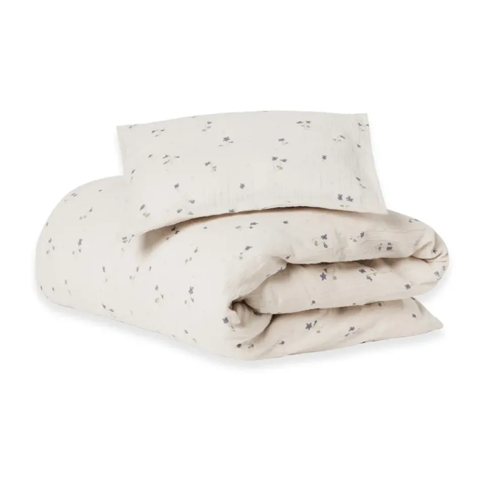 Bed Sets^Garbo&Friends Viola Muslin Junior Bedding Set, 100x130 cm/35x55 cm Blue