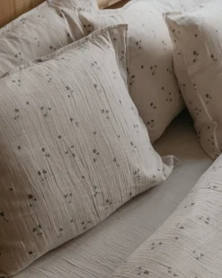 Pillow Cases^Garbo&Friends Viola Muslin pillowcase, 50x90 cm Blue