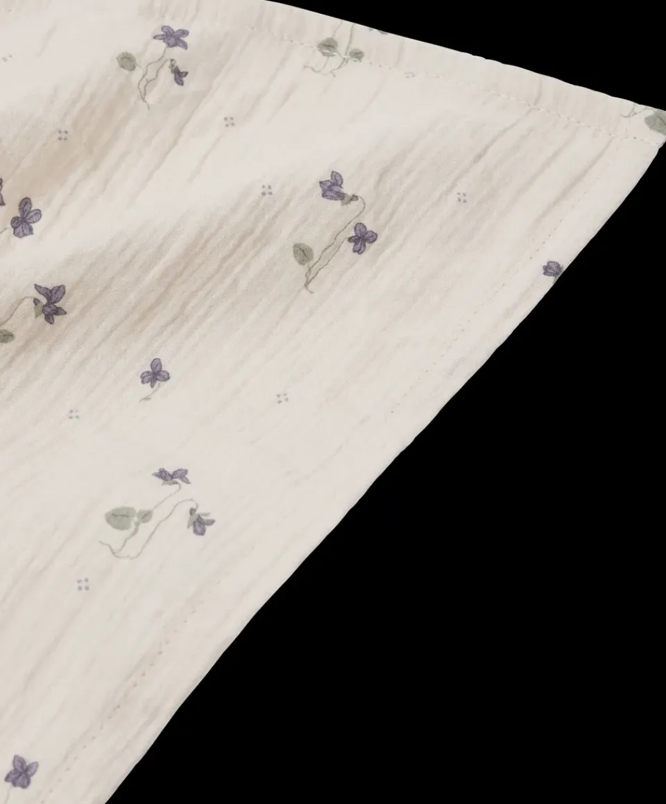 Baby Blankets^Garbo&Friends Viola Muslin swaddle blanket, 110x110 cm Blue