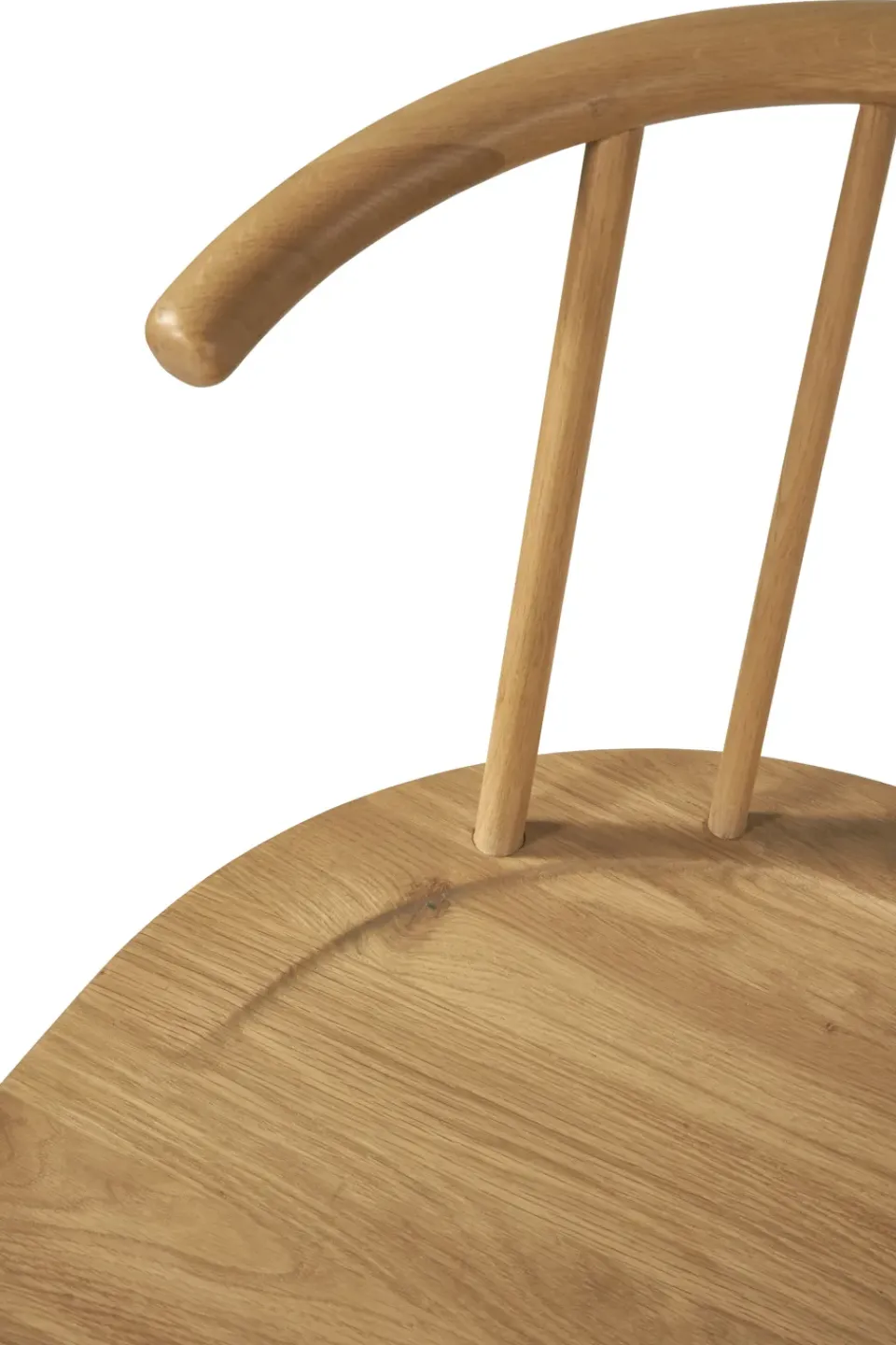 Online NJRD VIOR bench with backrest, Lacquered oak Beige