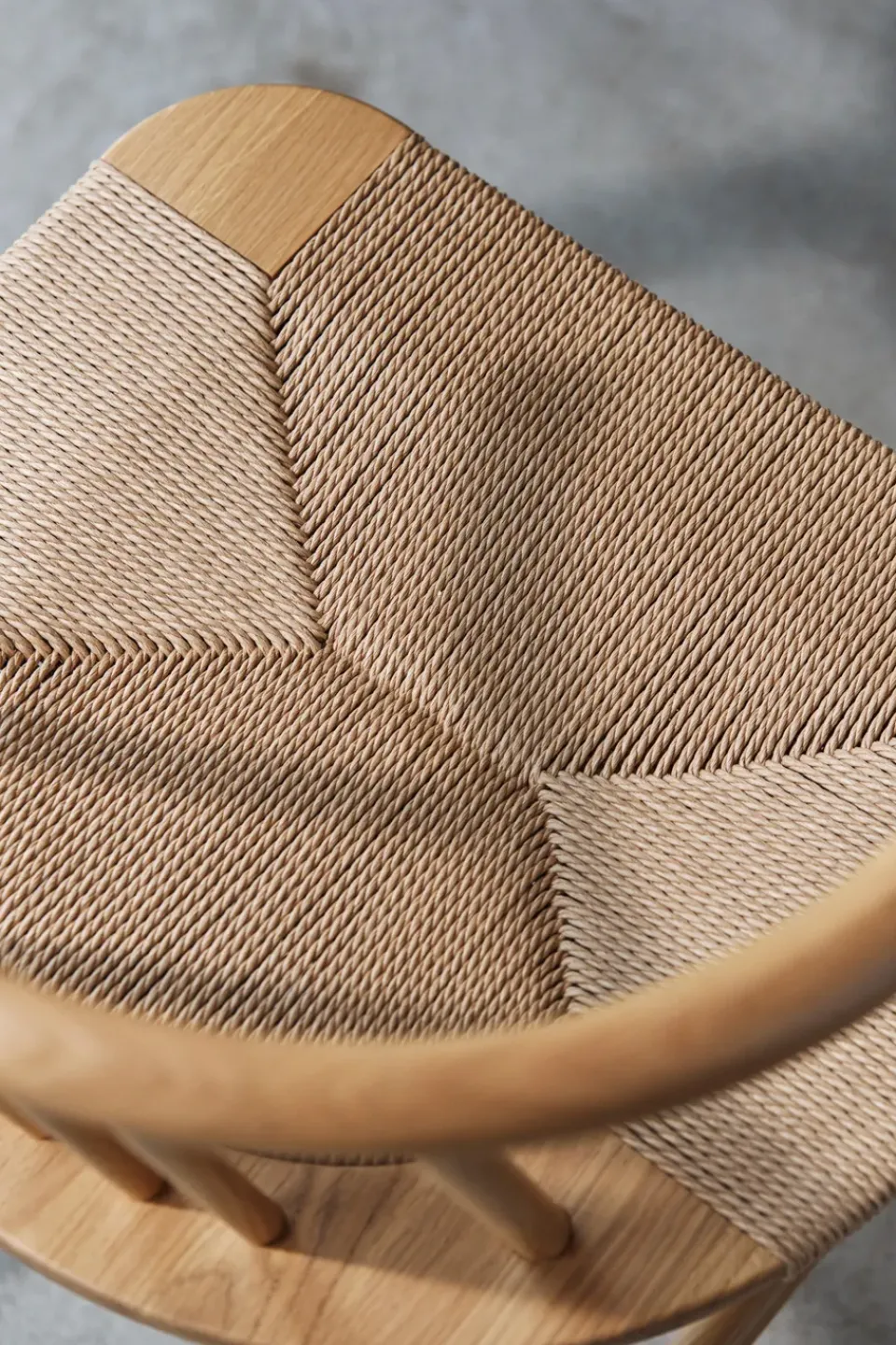 Sale NJRD VIOR dining chair wicker seat, Lacquered oak-nature Beige