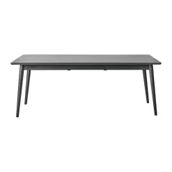 Dining Tables^NJRD VIOR dining table 90x200 cm, Black lacquered oak Beige