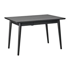 Hot NJRD VIOR dining table 90x120 cm, Black lacquered oak Beige