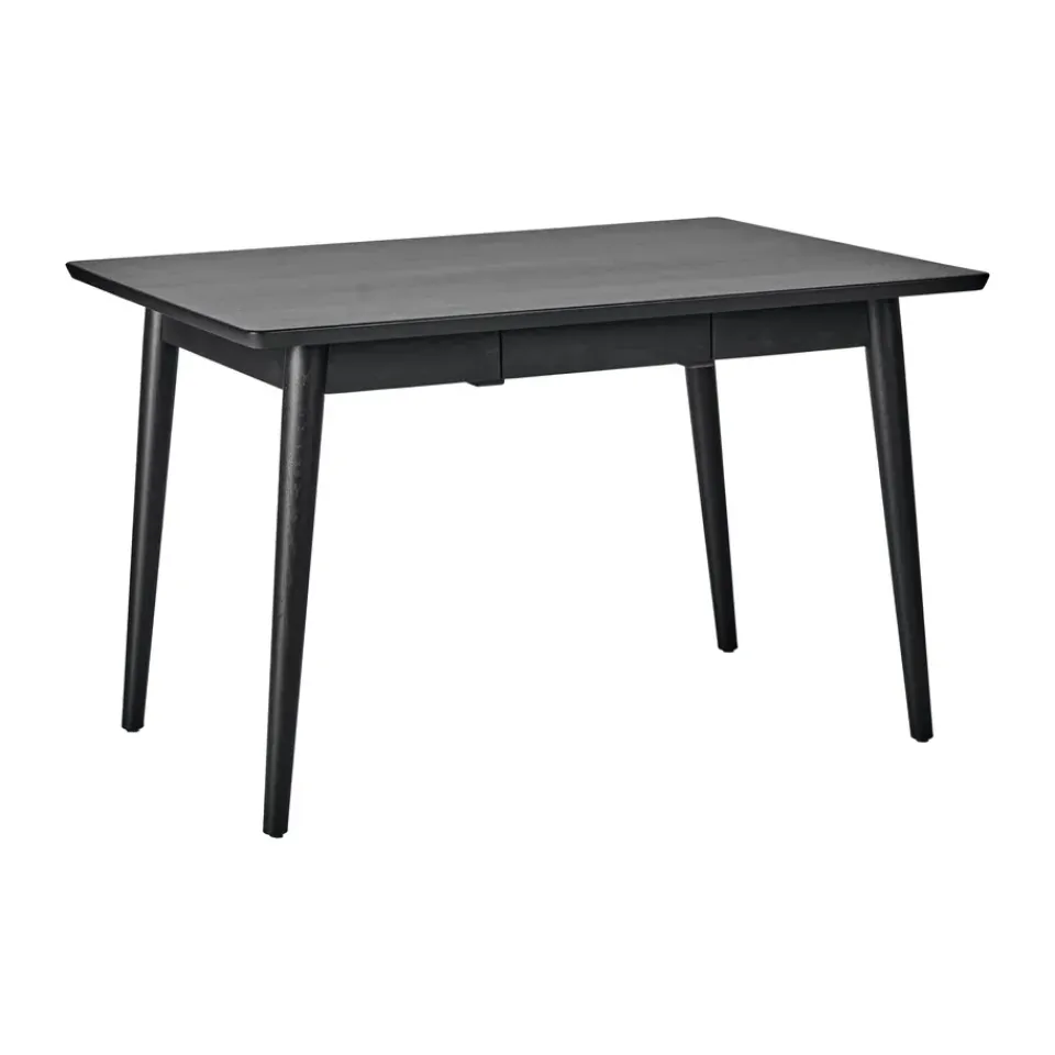 Hot NJRD VIOR dining table 90x120 cm, Black lacquered oak Beige