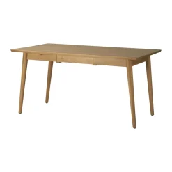 Dining Tables^NJRD VIOR dining table 90x120 cm, Lacquered oak Beige