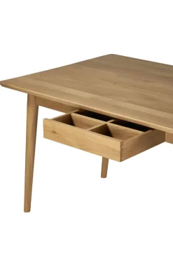 Dining Tables^NJRD VIOR dining table 90x120 cm, Lacquered oak Beige
