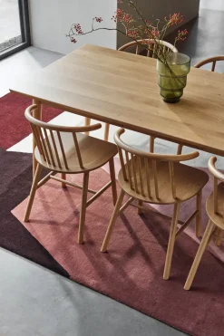 Dining Tables^NJRD VIOR dining table 90x200 cm, Lacquered oak Brown