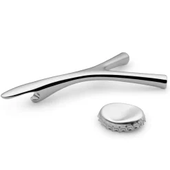 Sale Alessi Virgula Divina bottle opener, stainless steel Silver-coloured