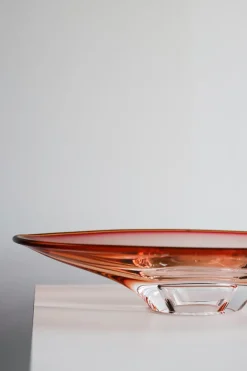 Clearance Kosta Boda Vision saucer Ø52.5 cm, Pink-bärnsten PinkOrange