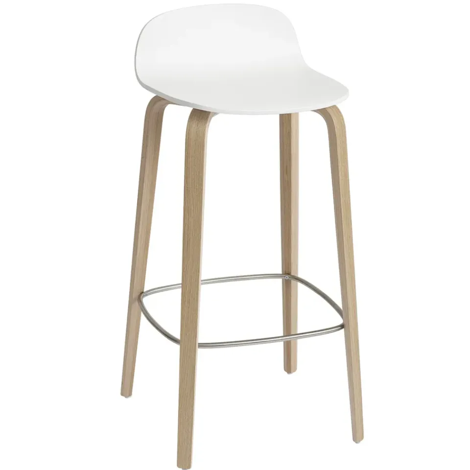 Bar Stools^Muuto Visu barstool 75 cm, -oak White