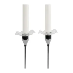 Sagaform Viva candle cuff 2-pack, Clear Transparent