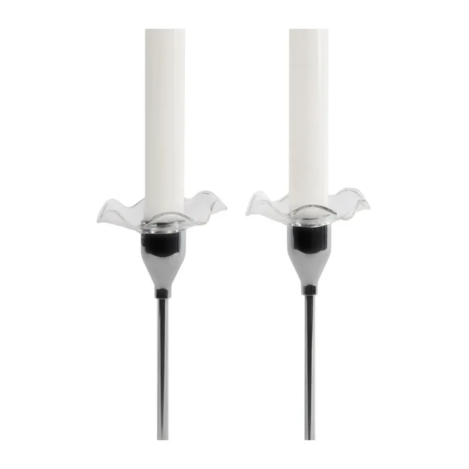 Sagaform Viva candle cuff 2-pack, Clear Transparent