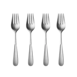 New Georg Jensen Vivianna matte cake fork, 4-pack Silver-coloured