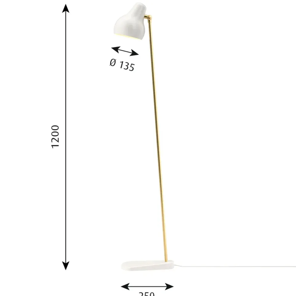 Floor Lamps^Louis Poulsen VL38 floor lamp, White