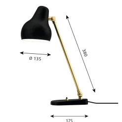 Desk Lamps^Louis Poulsen VL38 table lamp, Black